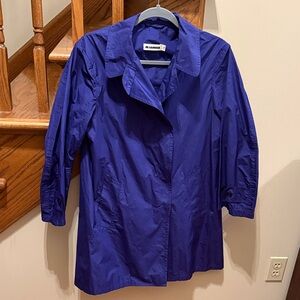 Jil Sander Royal Blue Lightweight Trench Coat